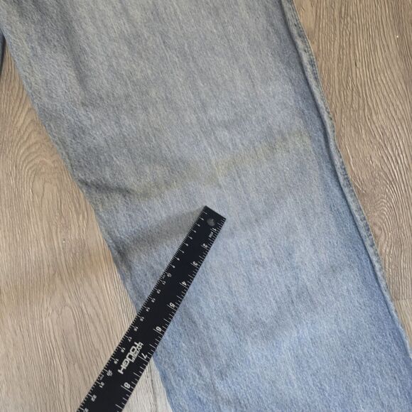 VTG Y2K Marithe Francois Girbaud Jeans Mens 36L  Light Blue Denim Baggy Loose - Picture 10 of 13